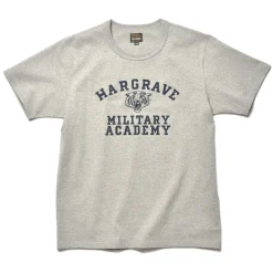 T-Shirts-The Real McCoy's Military Tee / Hargrave Military Academy 20 Gray