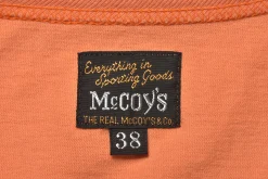 T-Shirts-The Real McCoy's Military Tee / Troopers 71 Tangerine