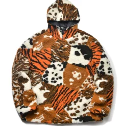 Recreation-Joe McCoy Multi Panel Animal Fur Parka 041 Beige