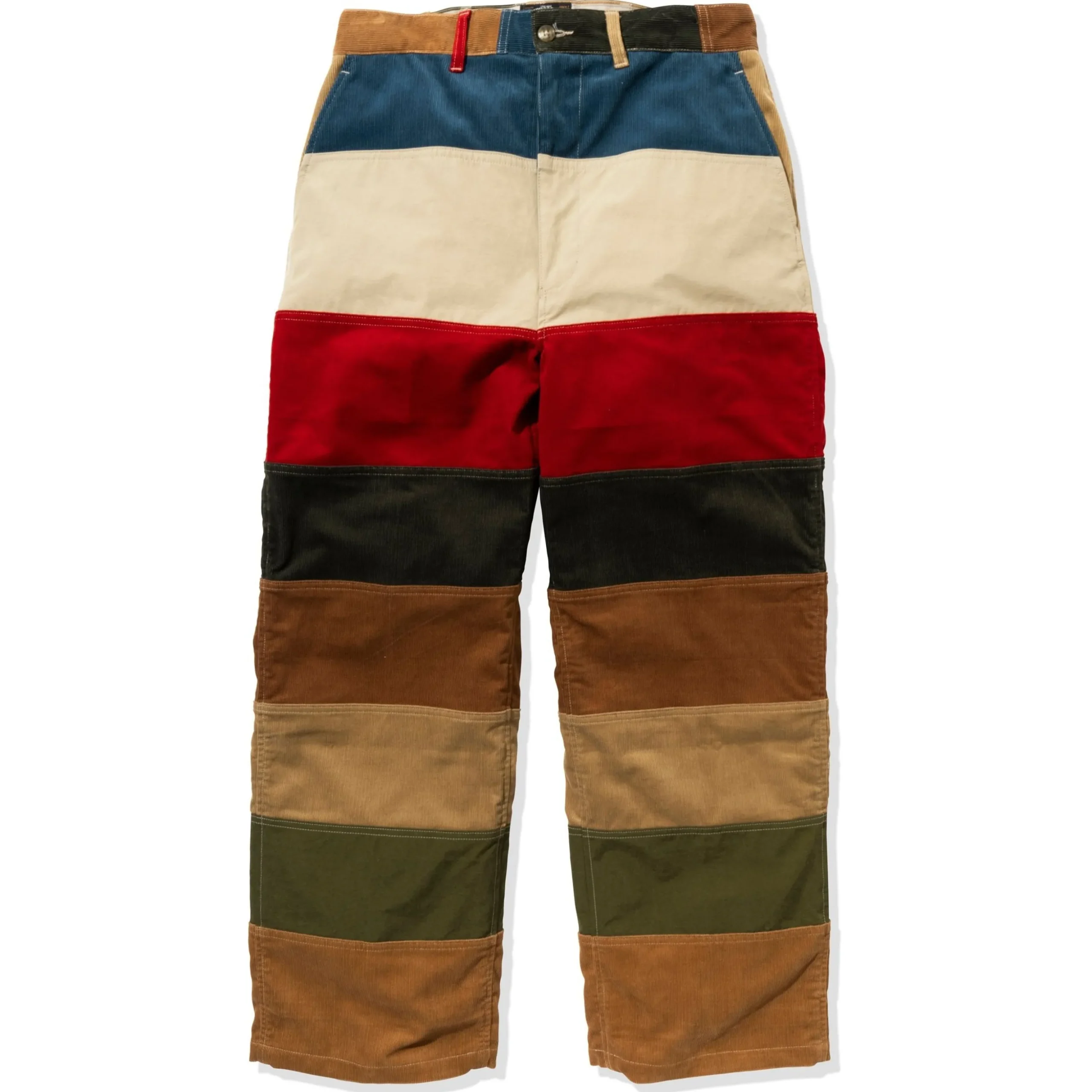 Pants-Joe McCoy Multicolor Corduroy Hunting Trousers Tricolor