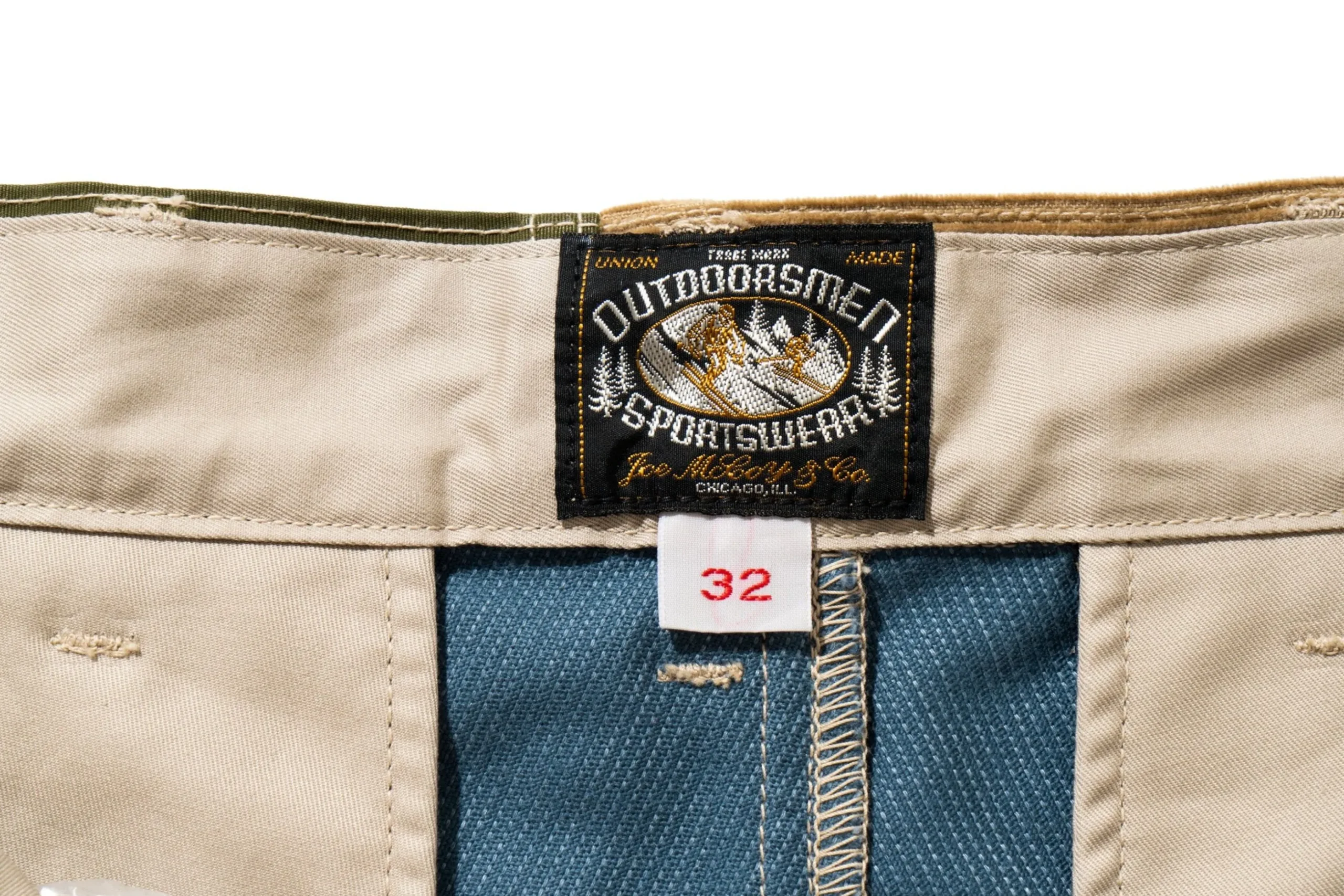 Pants-Joe McCoy Multicolor Corduroy Hunting Trousers Tricolor