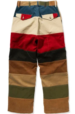 Pants-Joe McCoy Multicolor Corduroy Hunting Trousers Tricolor