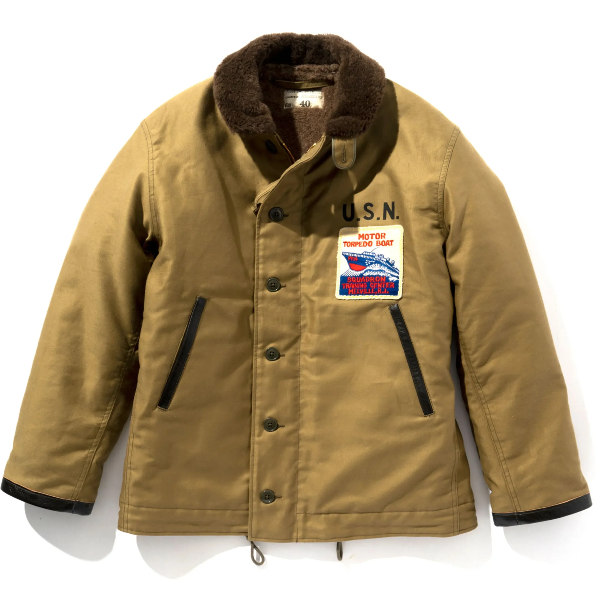 Military-The Real McCoy's N-1 Deck Jacket ( ) / Pt29 Khaki