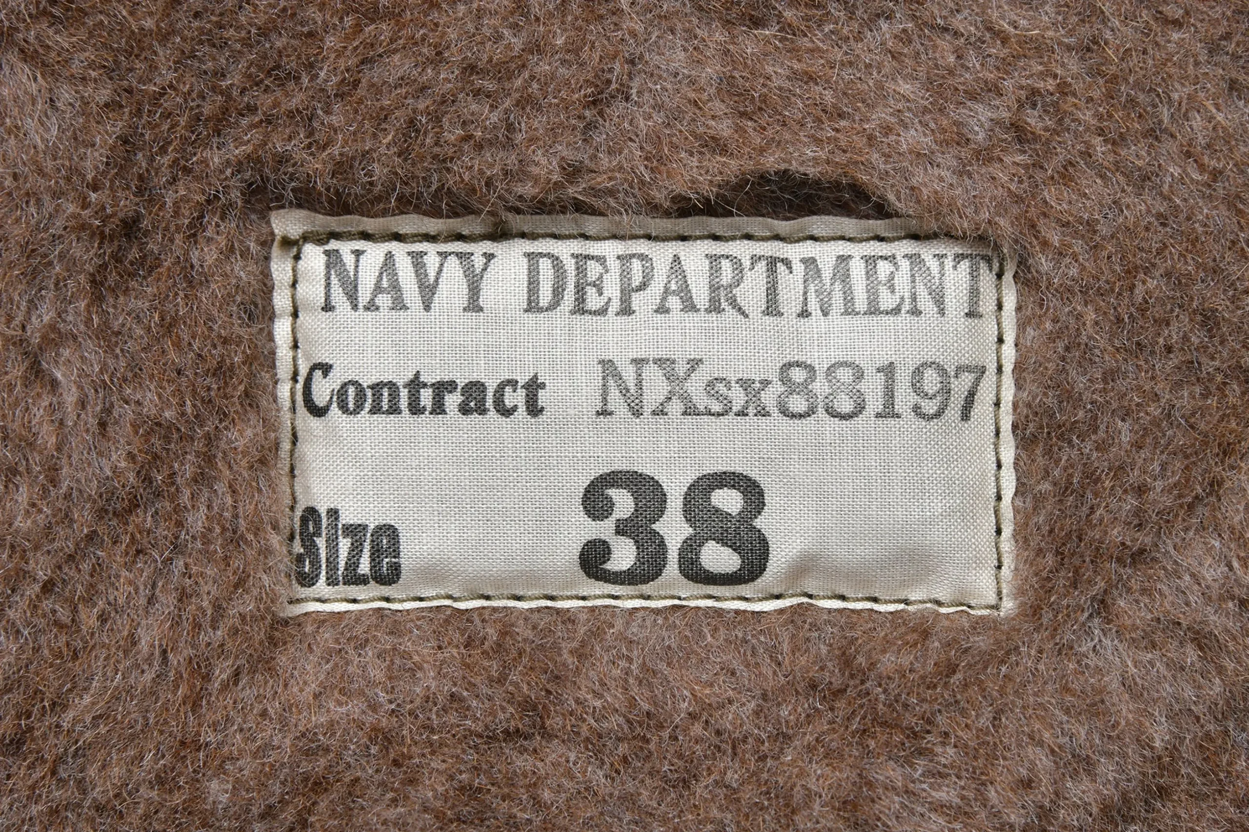 Military-The Real McCoy's N-1 Deck Jacket (Khaki)/ Stencil 040 Khaki