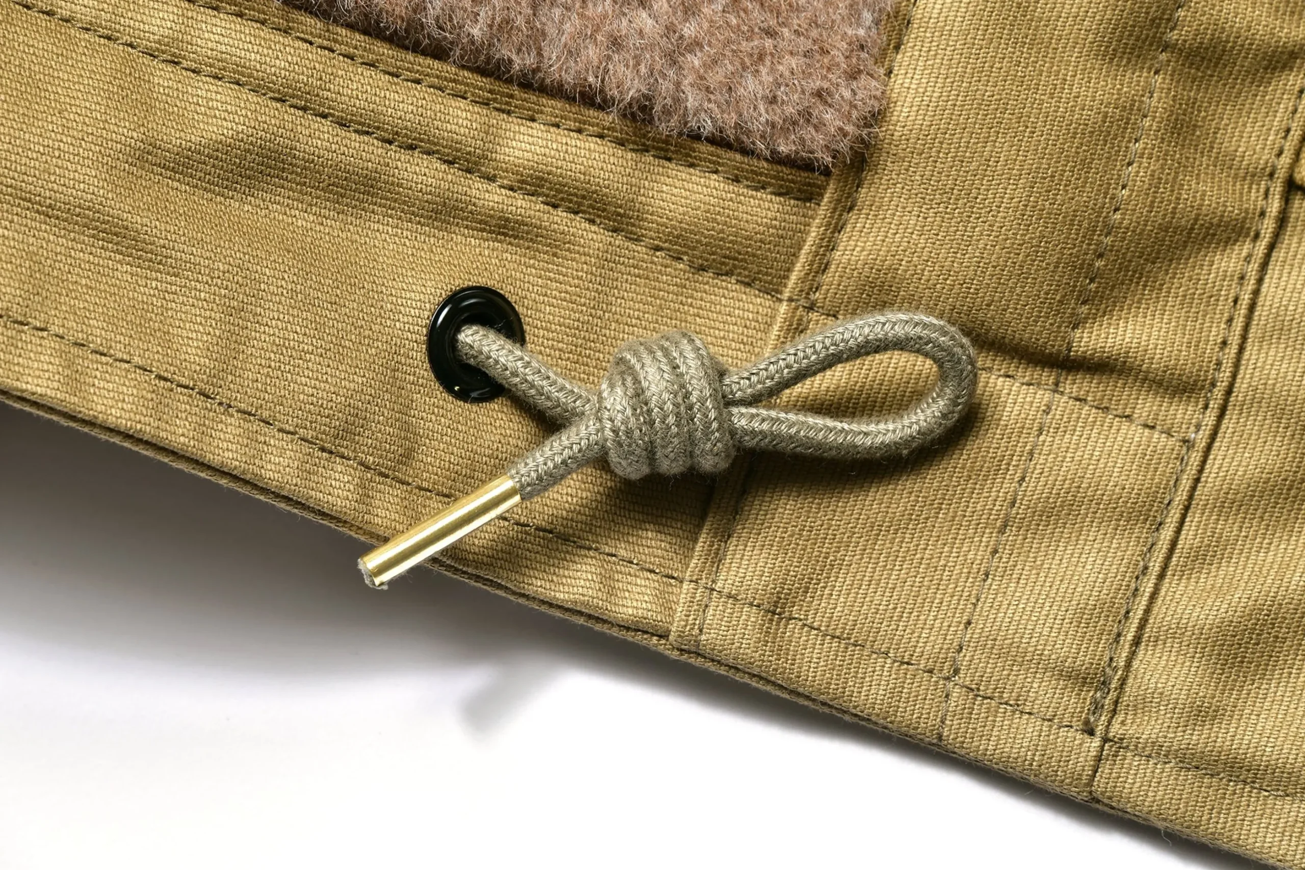 Military-The Real McCoy's N-1 Deck Jacket (Khaki)/ Stencil 040 Khaki
