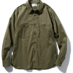 Shirts-The Real McCoy's N-3 Utility Shirt L/S (Plain) 215 Olive