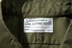 Shirts-The Real McCoy's N-3 Utility Shirt L/S (Plain) 215 Olive