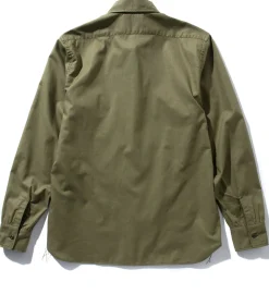 Shirts-The Real McCoy's N-3 Utility Shirt L/S (Stencil) 150 Olive (Stencil)