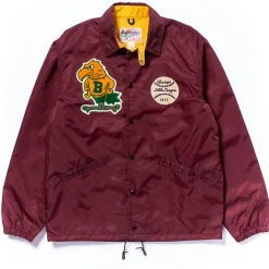 Recreation-Joe McCoy Nylon Coach Jacket / Birdies Burgundy