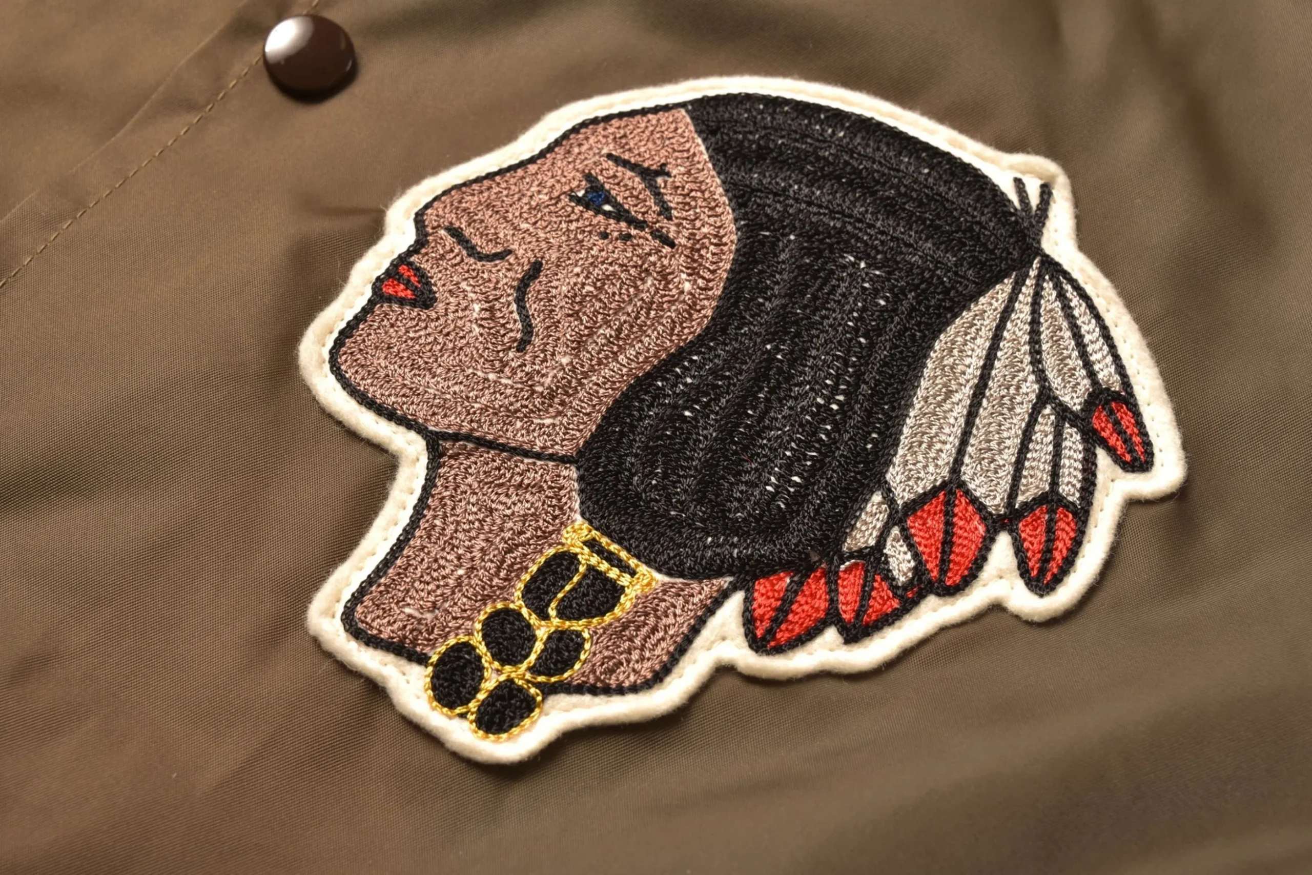 Recreation-Joe McCoy Nylon Coach Jacket / Indian 050 Brown