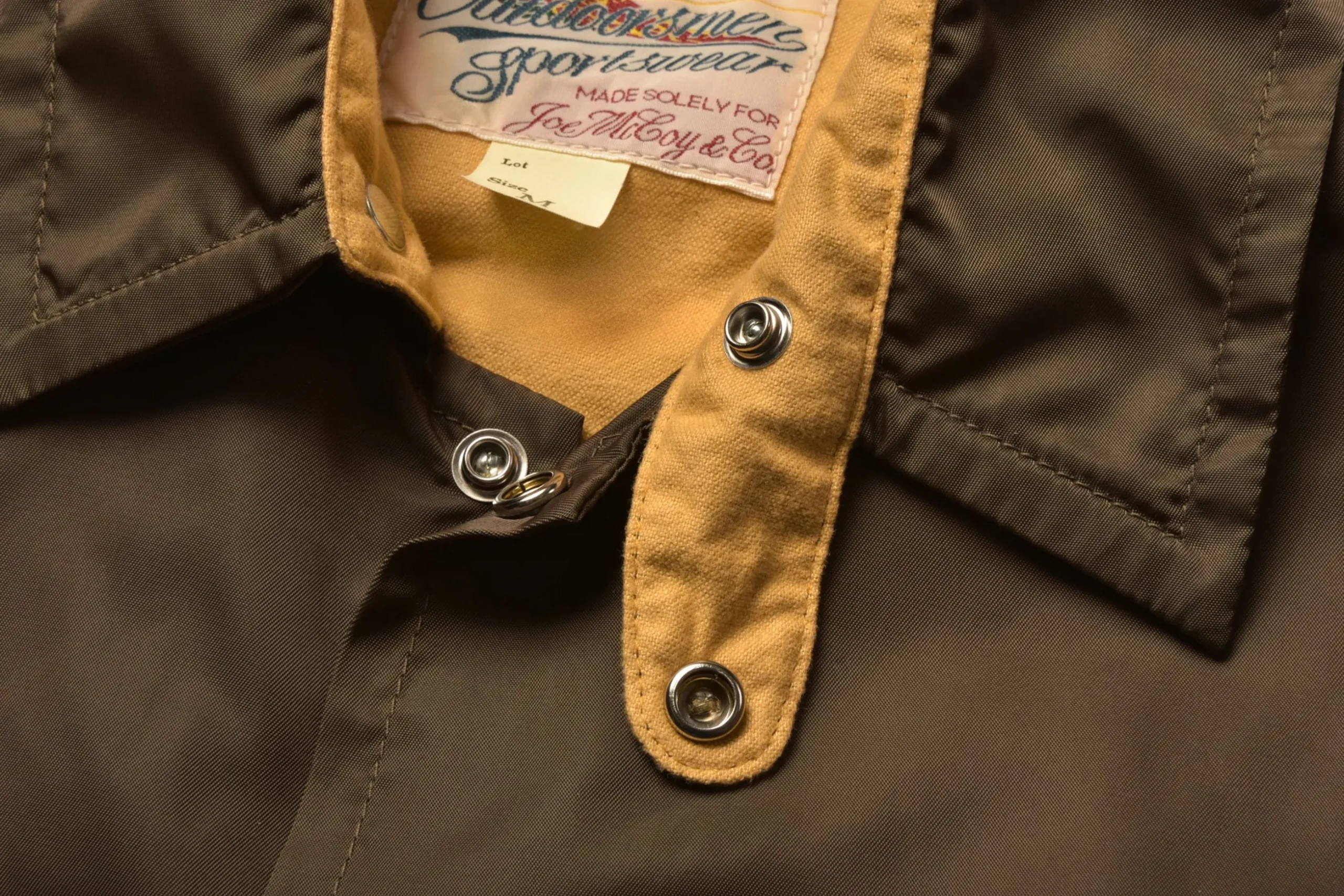 Recreation-Joe McCoy Nylon Coach Jacket / Indian 050 Brown