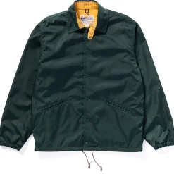 Recreation-Joe McCoy Nylon Cotton Lined Coach Jacket Forest