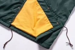 Recreation-Joe McCoy Nylon Cotton Lined Coach Jacket Forest