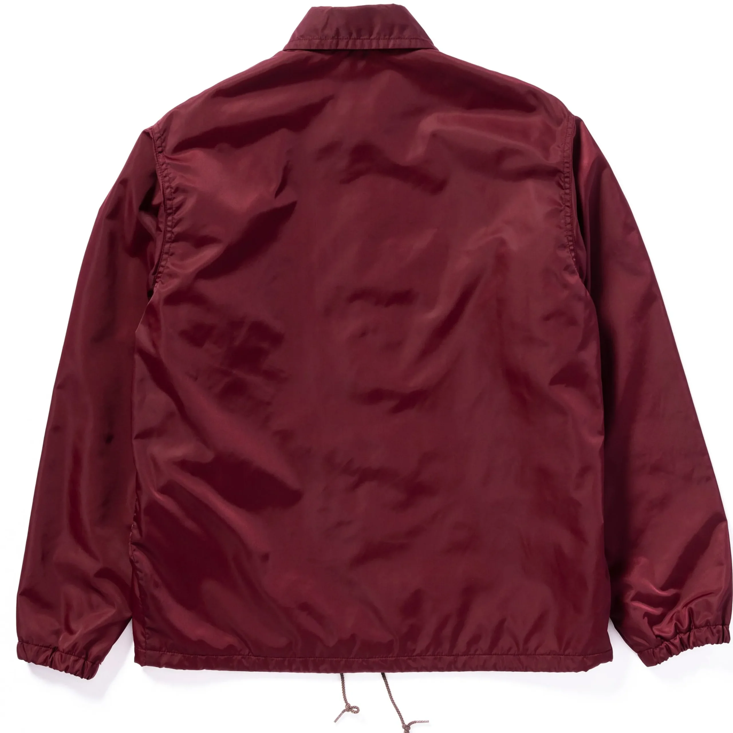 Recreation-Joe McCoy Nylon Cotton Lined Coach Jacket Burgundy