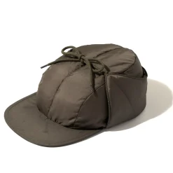 Hats-Joe McCoy Nylon Quilted Down Cap Olive
