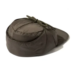 Hats-Joe McCoy Nylon Quilted Down Cap Olive