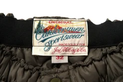 Pants-Joe McCoy Nylon Quilted Down Trousers Olive