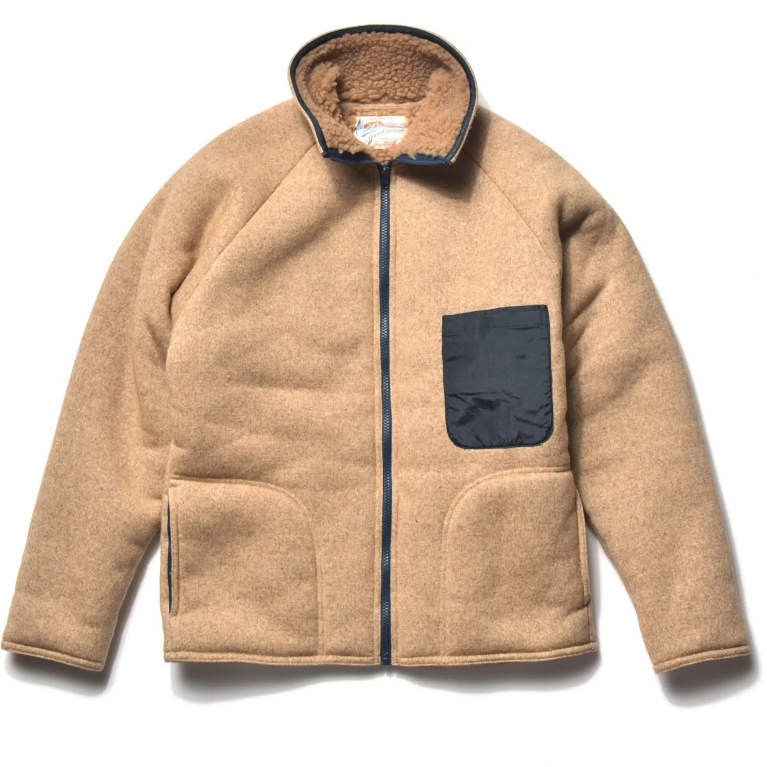 Recreation-Joe McCoy Outdoor Pile Cardigan Beige
