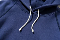Sweatshirts-Joe McCoy 9Oz. Loopwheel Parka 142 Mq Navy