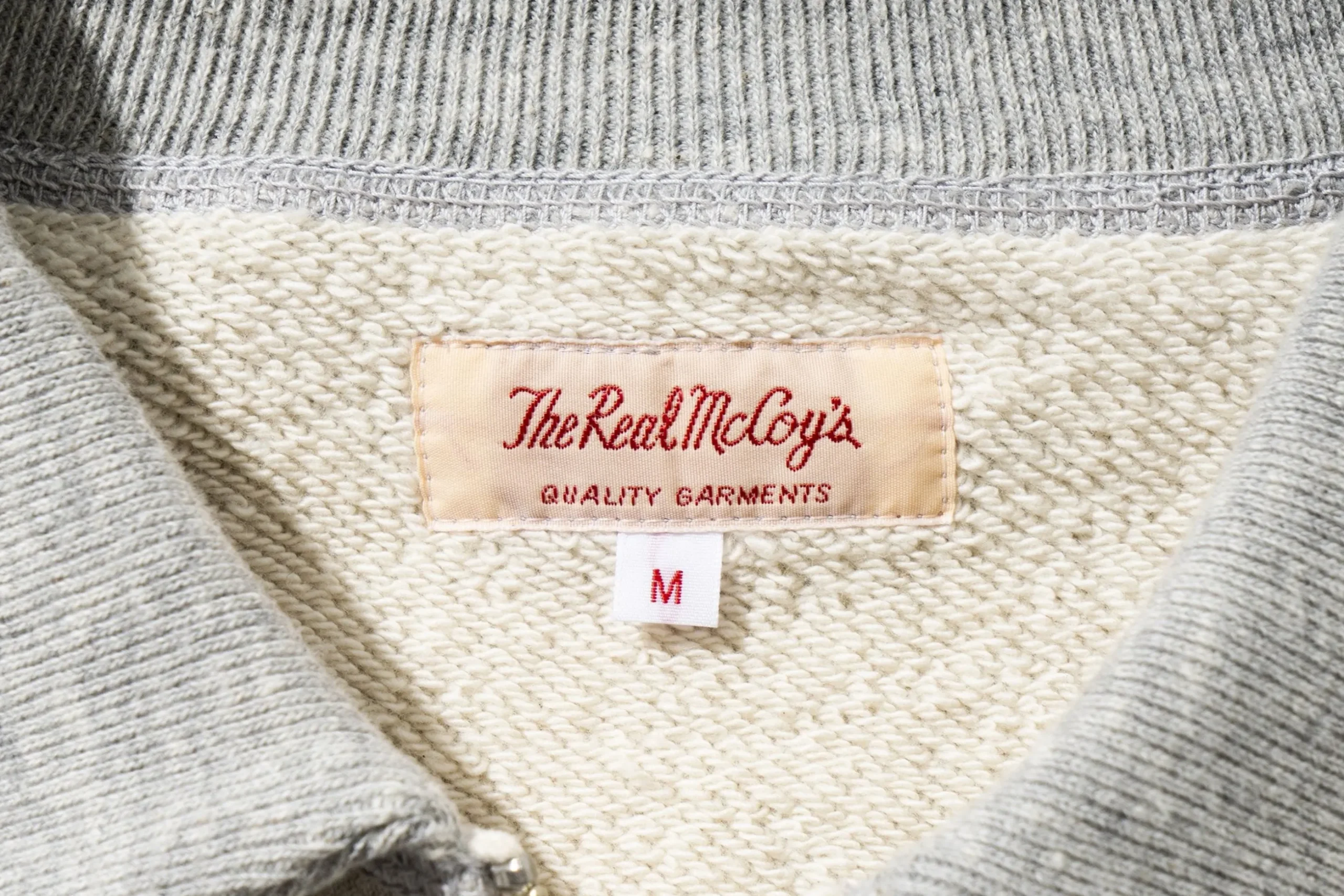 Sweatshirts-Joe McCoy 9Oz. Loopwheel Quarter-Zip Sweatshirt 028 Ash Grey