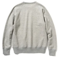Sweatshirts-Joe McCoy 9Oz. Loopwheel Raglan Sleeve Sweatshirt 028 Ash Grey