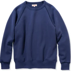 Sweatshirts-Joe McCoy 9Oz. Loopwheel Raglan Sleeve Sweatshirt 142 Mq Navy
