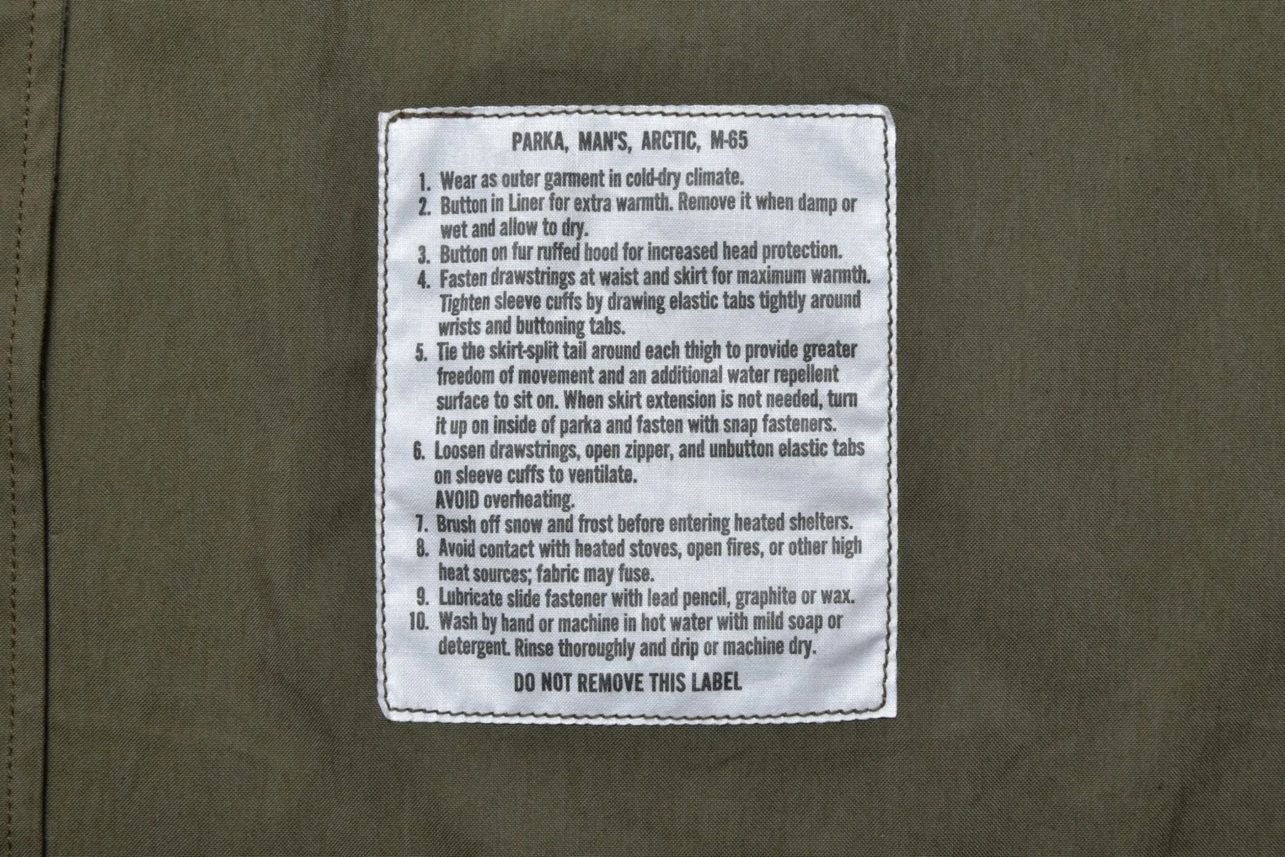 Military-The Real McCoy's Parka, Man'S M-65 150 Olive