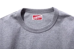 T-Shirts-Joe McCoy Quarter Sleeve T-Shirt Grey