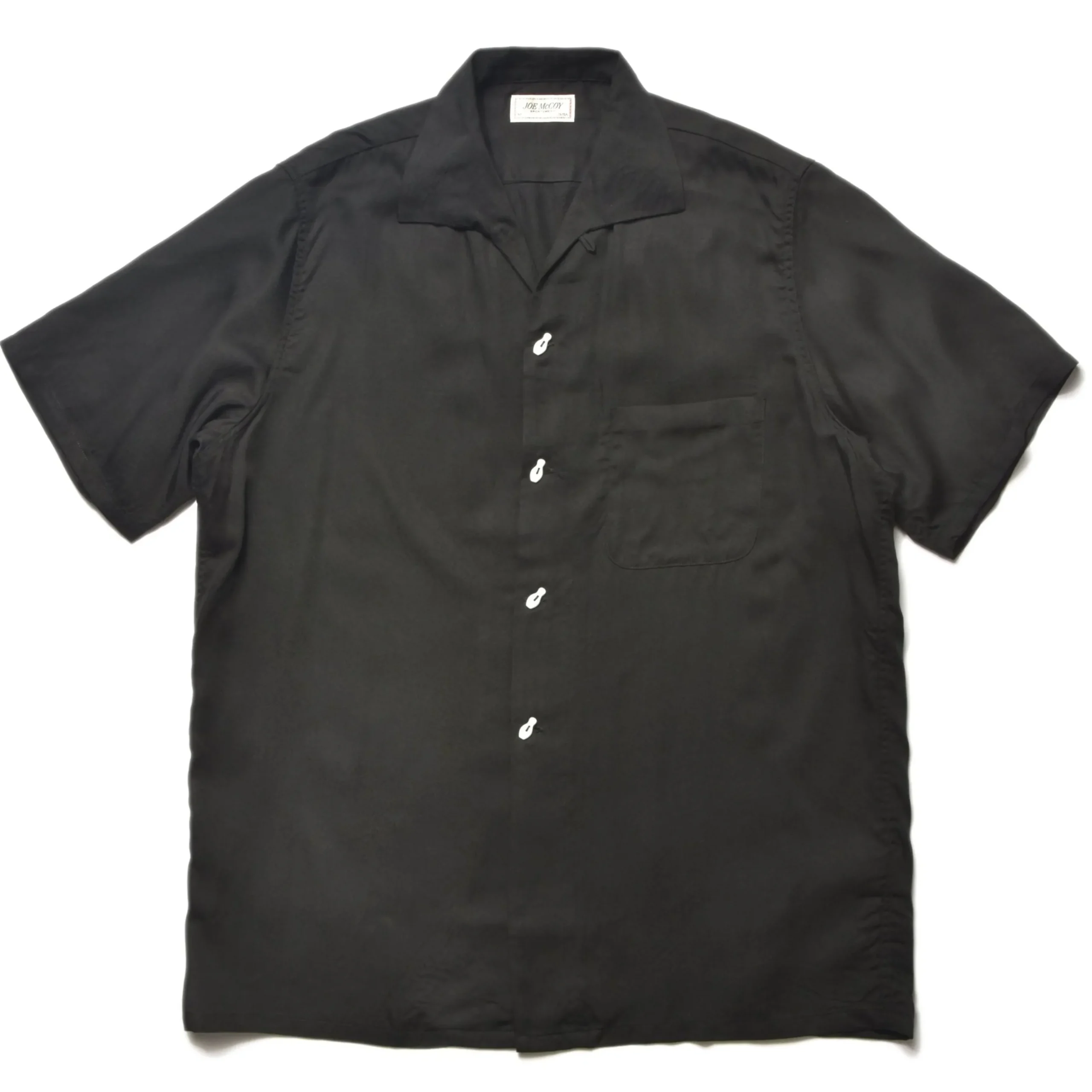 Shirts-Joe McCoy Rayon Bowling Shirt 030 Black
