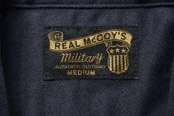 Shirts-The Real McCoy's Rayon Open Collar Shirt / Thunderbirds 140 Navy