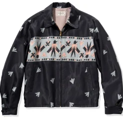 Recreation-Joe McCoy Rayon Thunderbird Blouson Md Blue