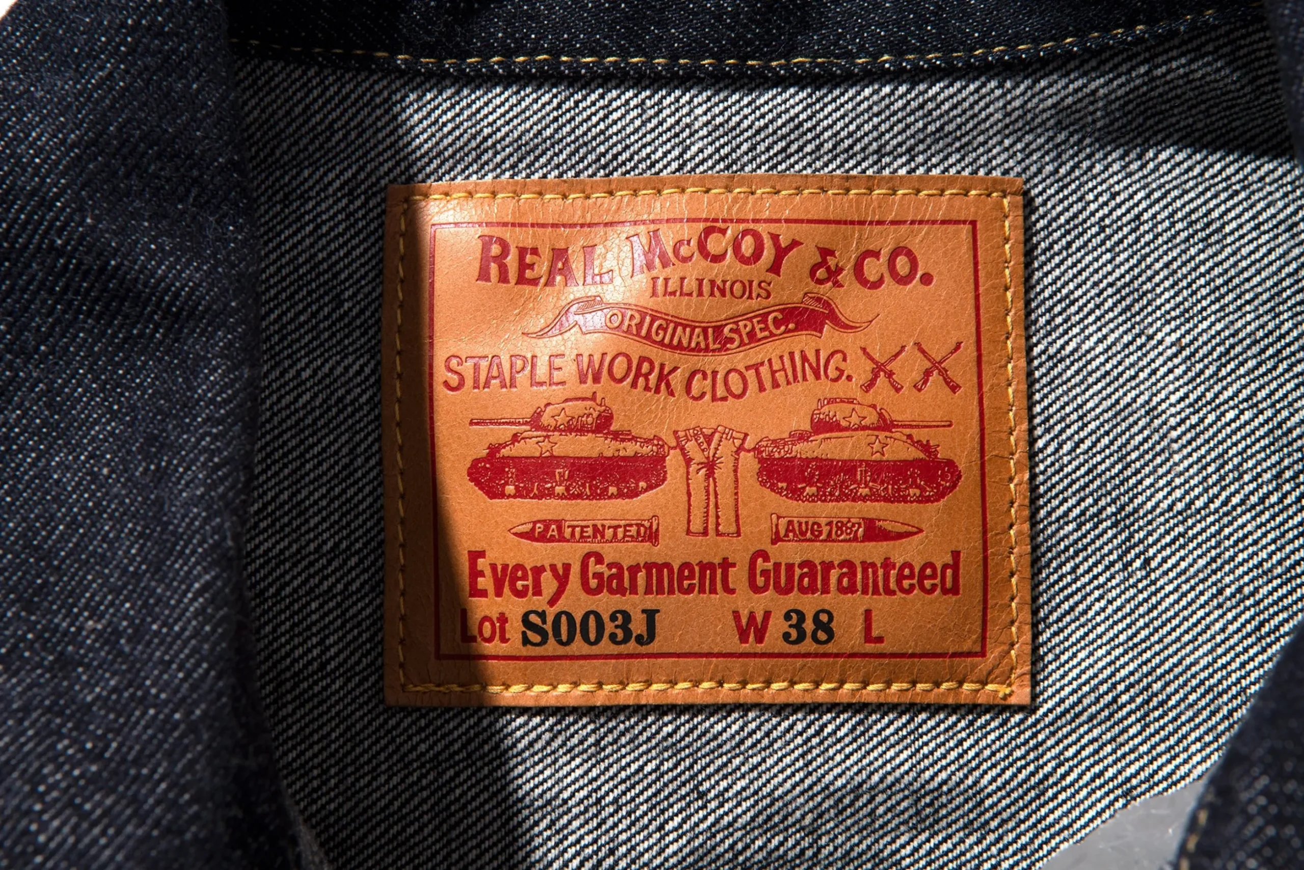 Denim-The Real McCoy's Real Mccoy'S Lot.S003J 141 Indigo