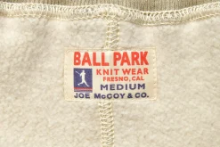 Sweatpants-Joe McCoy Ribbed Sweatpants / Dunbar Stencil 013 Oatmeal