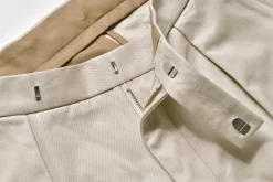 Pants-Joe McCoy 1950S Cotton Chino Trousers / Beige