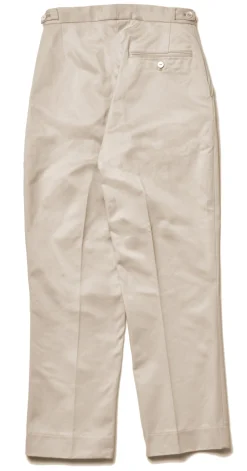 Pants-Joe McCoy 1950S Cotton Chino Trousers / Beige