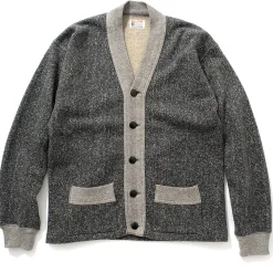 Sweatshirts-Joe McCoy Salt & Pepper Cotton Cardigan Grey