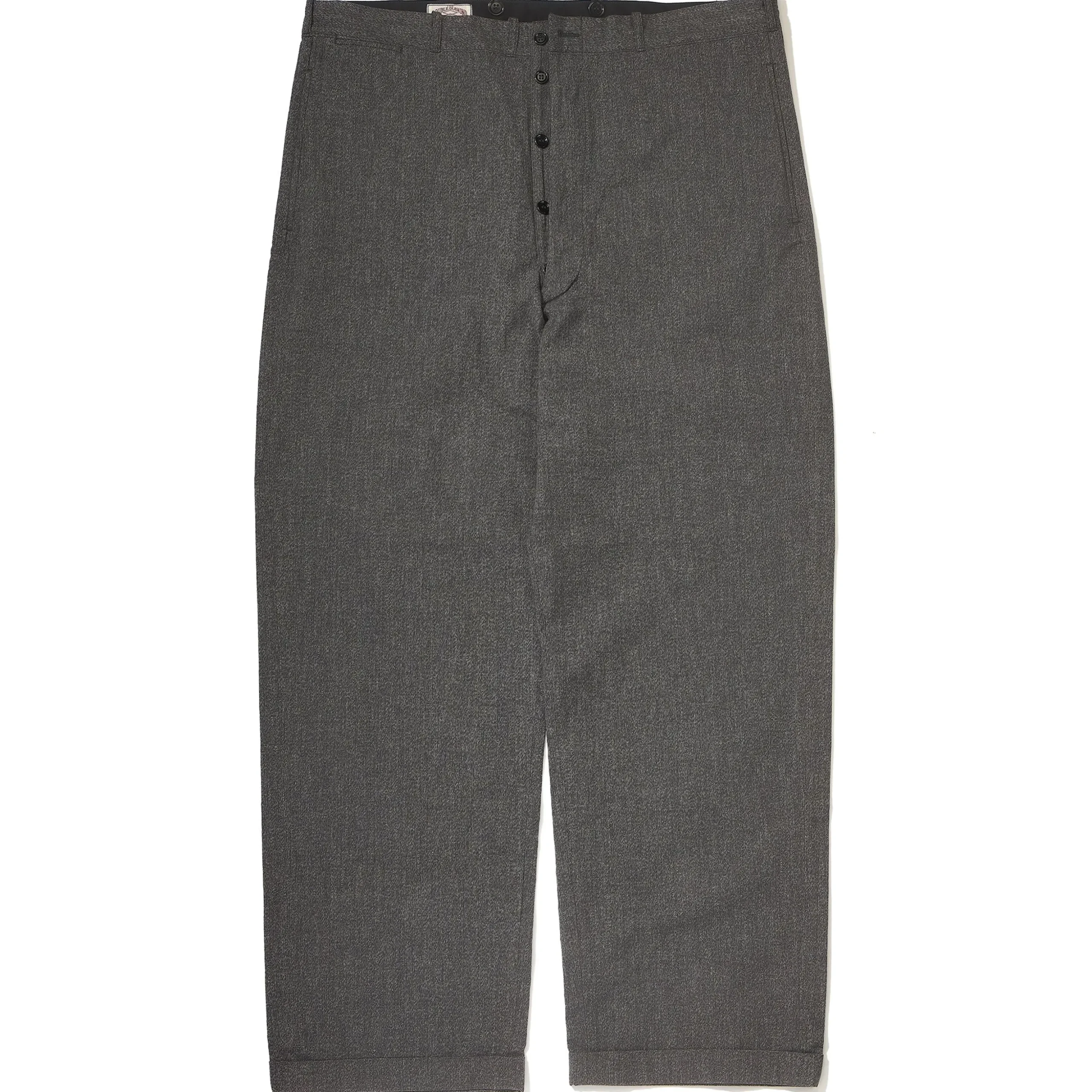 Pants-Joe McCoy Salt And Pepper Chambray Atelier Trousers 026 Salt&Pepper