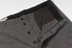 Pants-Joe McCoy Salt And Pepper Chambray Atelier Trousers 026 Salt&Pepper