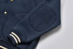 Sweatshirts-Joe McCoy Snap Button Hooded Sweatshirt 124 Midnight Blue