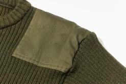 Knitwear-The Real McCoy's Sweater, Service Wool Olive