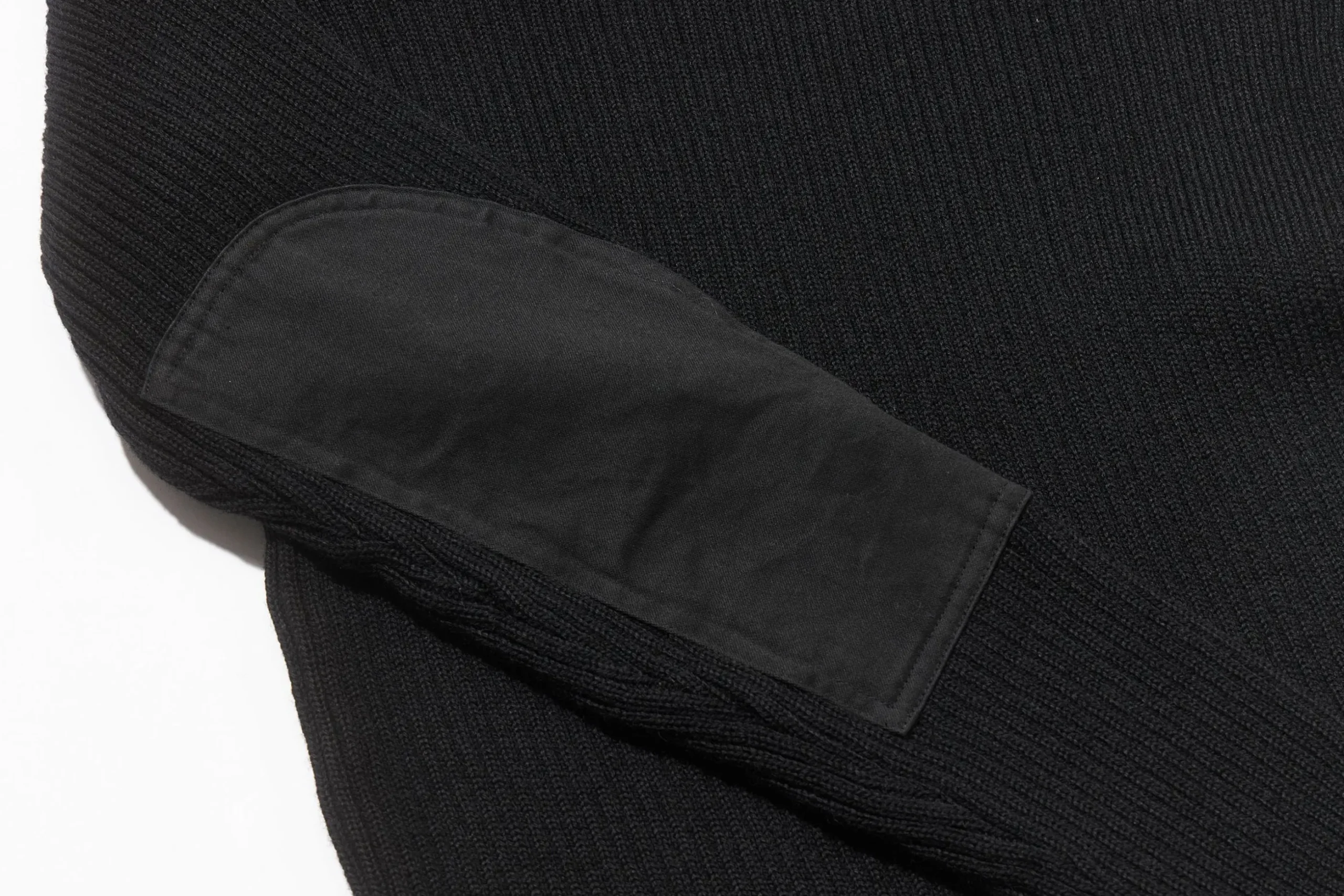 Knitwear-The Real McCoy's Sweater, Service Wool Black