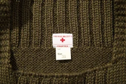 Knitwear-The Real McCoy's Sweater, Sleeveless Olive