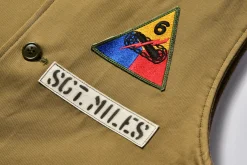 Vests-The Real McCoy's Tanker Vest / 6Th Armed Div. Khaki