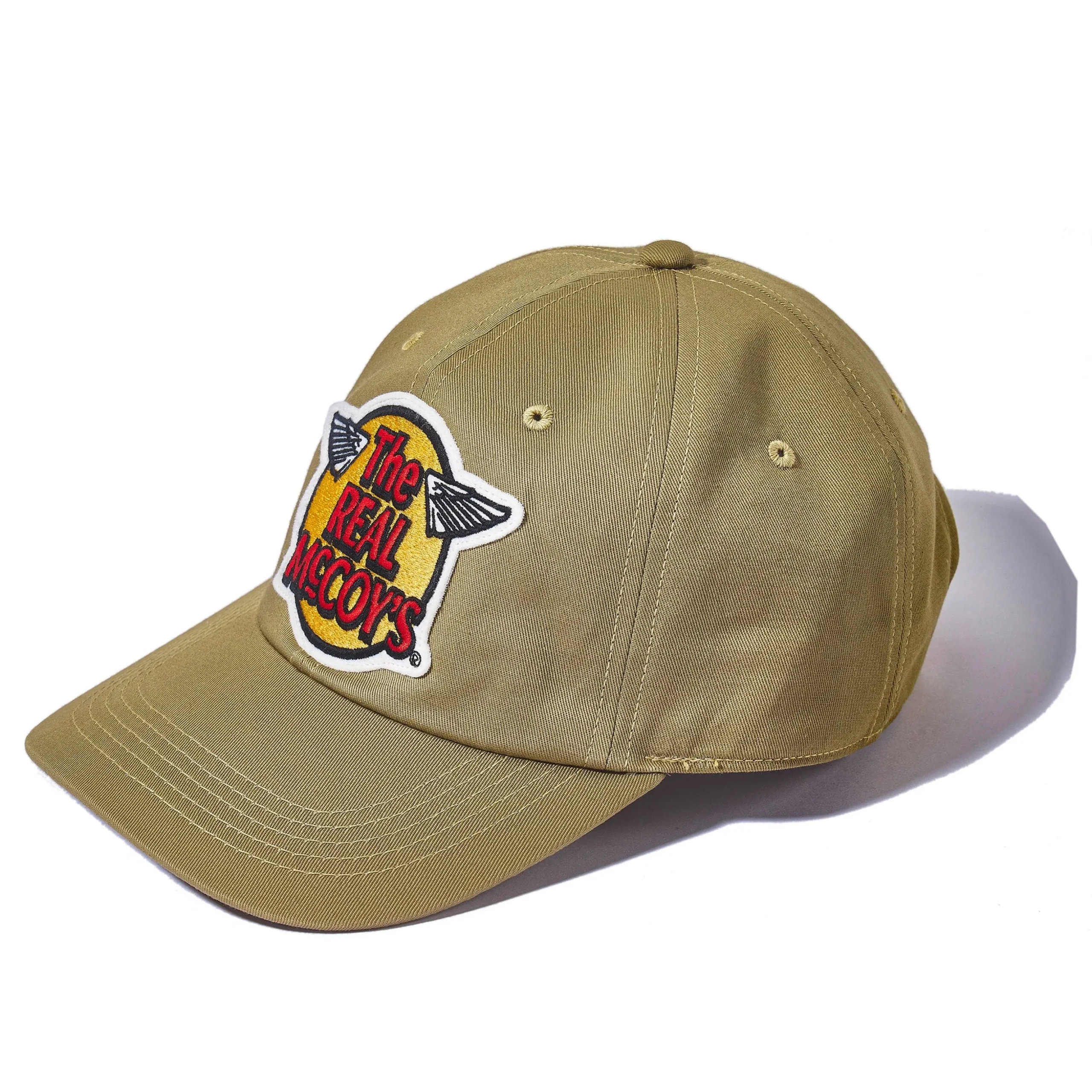 Hats-The Real McCoy's Logo Baseball Cap 040 Khaki