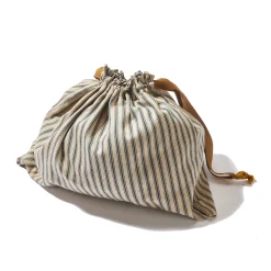 Bags-The Real McCoy's Ticking Stripe Apron Bag 012 Ecru
