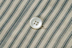 Shirts-The Real McCoy's Ticking Stripe Pajama Shirt 012 Ecru