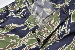 Shorts-The Real McCoy's Tiger Camouflage Civilian Shorts / Late War 160 Green