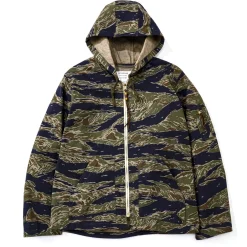 Military-The Real McCoy's Tiger Camouflage Parka / Tadpole Green