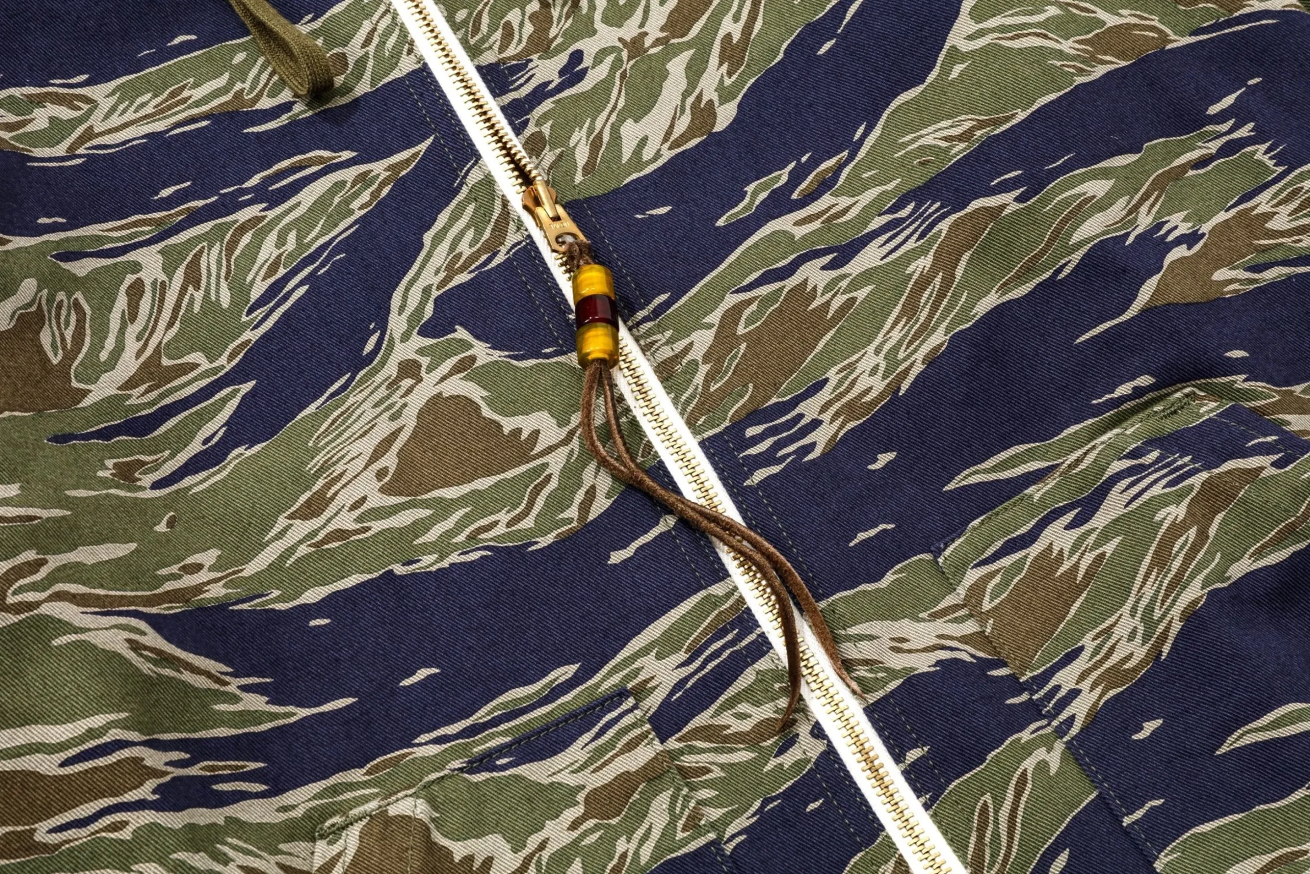 Military-The Real McCoy's Tiger Camouflage Parka / Tadpole Green