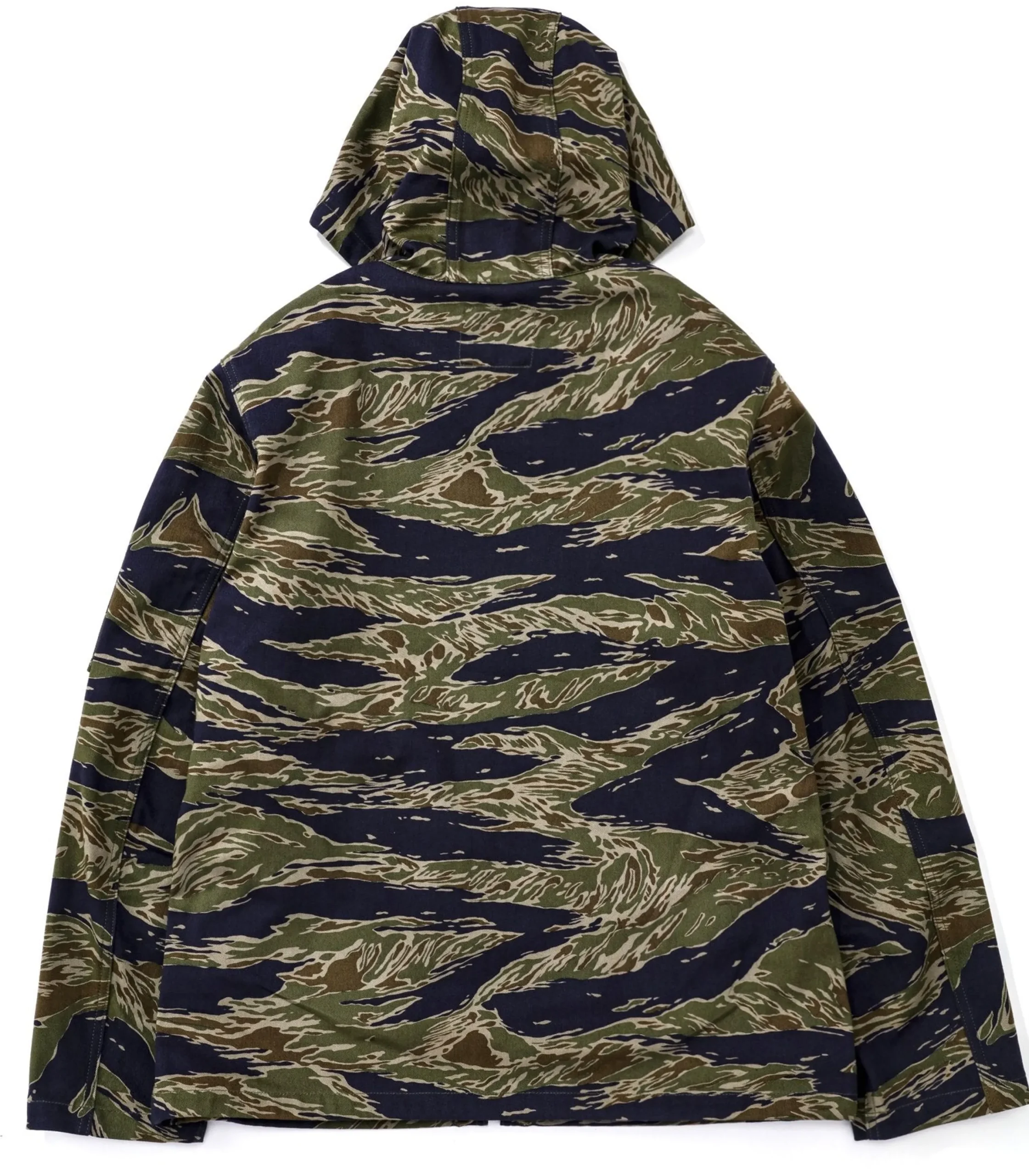 Military-The Real McCoy's Tiger Camouflage Parka / Tadpole Green